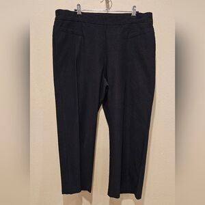 Chico' Classic So Slimming Crop Black Dress Pants, Size 14 / Chico's 2.5